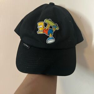 Herschel Supply Co x The Simpsons Bart Skateboard Black Adjustable Cap Hat as is